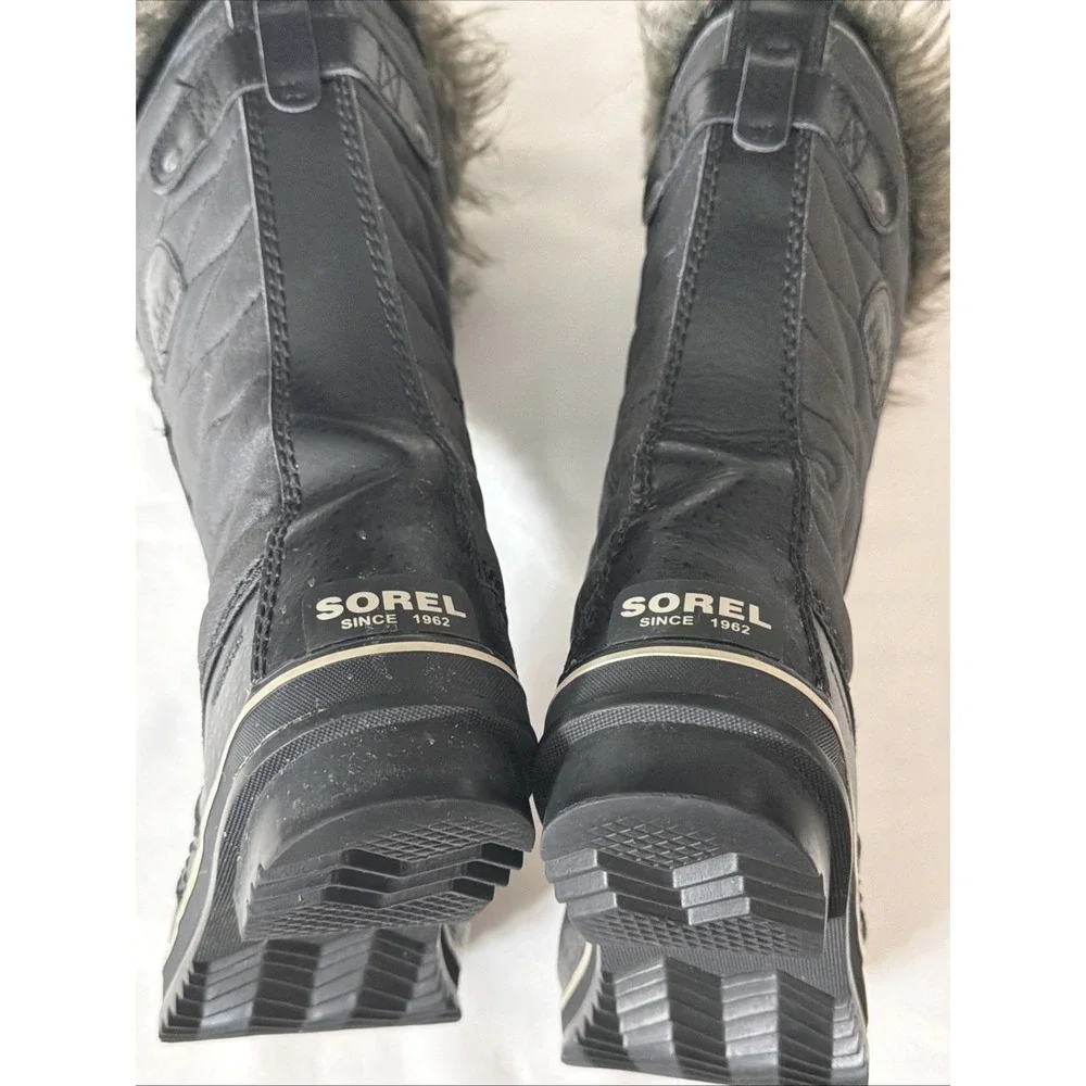 Sorel Women's TOFINO II Waterproof Boots Black US‎ Size 8 Fluffy Clean Shoes Fit